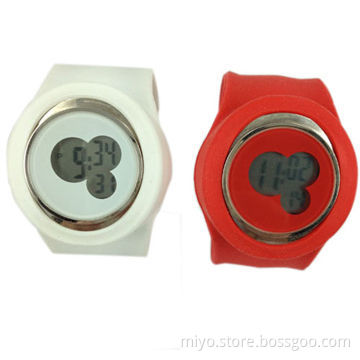 Silicone Slap Watch for Children, Good Flexibility, Various Colors Available, LED Module, WRC
